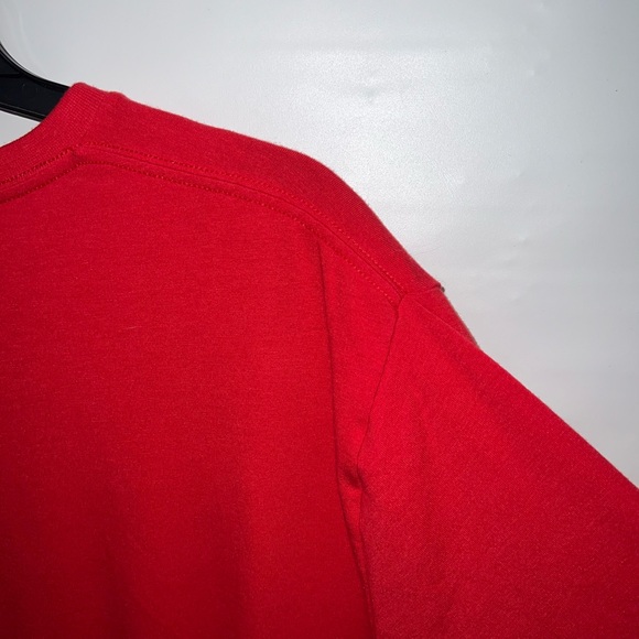 Under Armour T-Shirt Mens Large Red Nylon Blend Heat Gear Baseball Logo - Picture 11 of 14